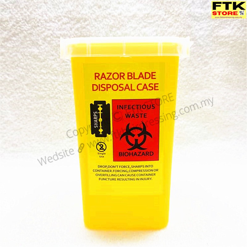 Razor Blade Disposal Case Small Dustbin | Shopee Singapore