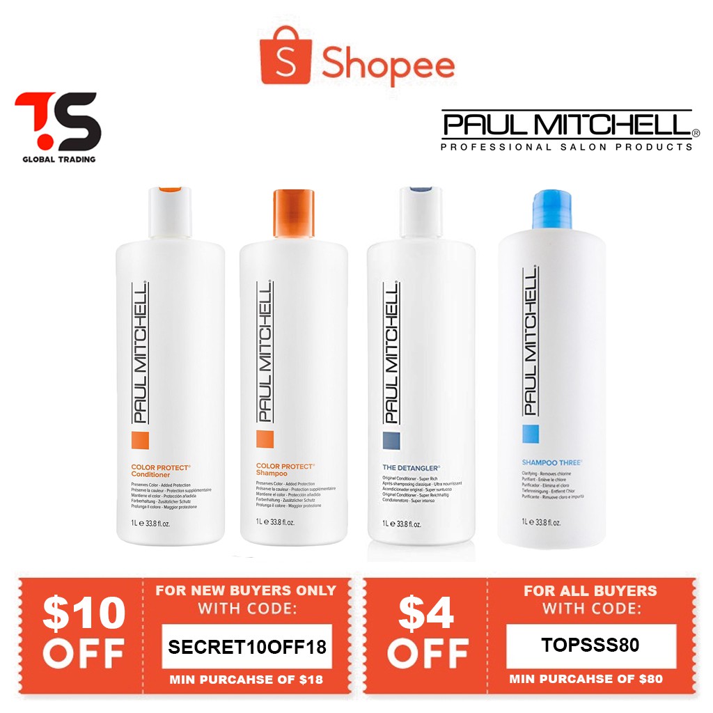Paul Mitchell Original Color Protect / The Detangler / Three Shampoo ...