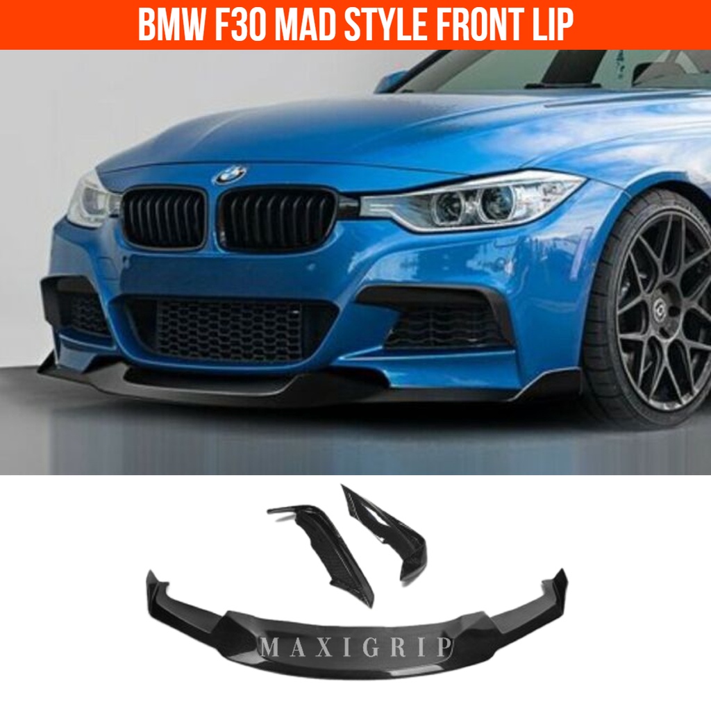 BMW F30 MAD Style Front lip bumper lips M Performance lip MP carbon lip ...