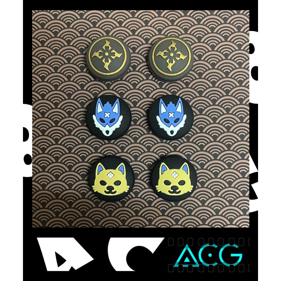 OSTENT 6-Pack Analog Stick Caps For Sony PS2/PS3 Controller Replacement