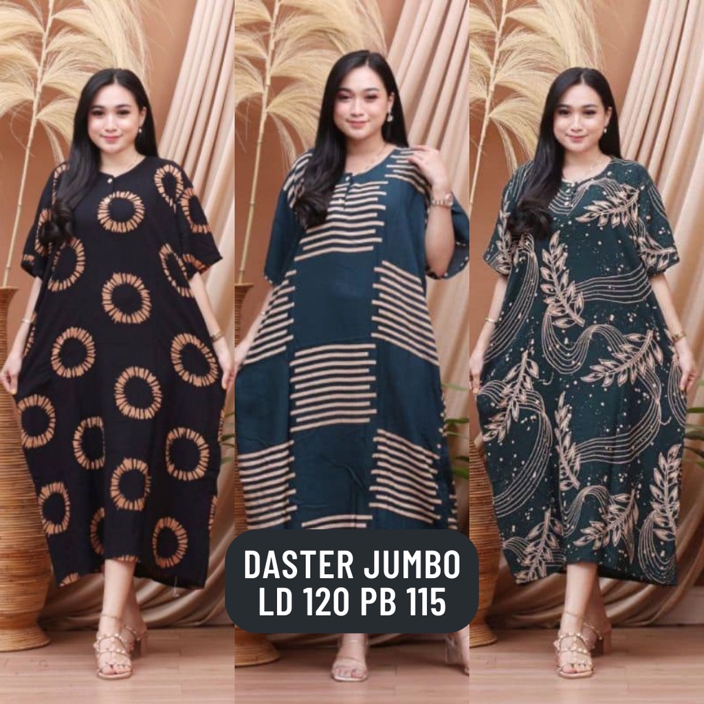 Baju Daster Dress Dres Pekalongan Jumbo Daily Rayon Sleep Short Sleeve ...