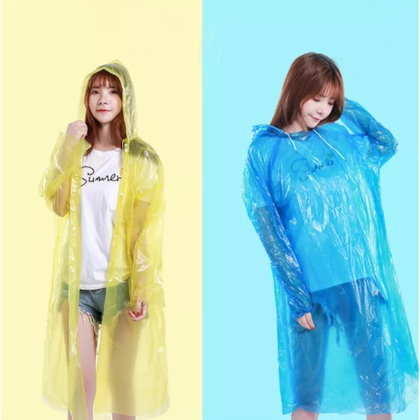 DH Disposable Raincoats Waterproof Rain Coat Poncho for Adults raincoat