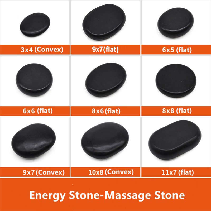 Energy Power Stone Volcanic Hot Stone Spa Essential Oil Massage Tools Volcano Back Compress