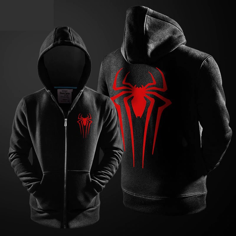 The Avengers Spiderman Hoodies Marvel Superhero Spider Man Zipper Sweatshirt Young Boys Winter Shopee Singapore