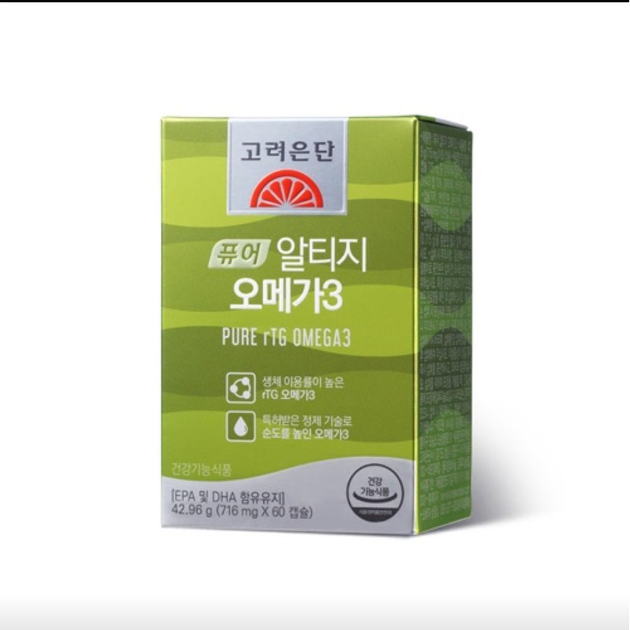 Korea Eundan rTG OMEGA 3 716mgX60capsule for 2 months