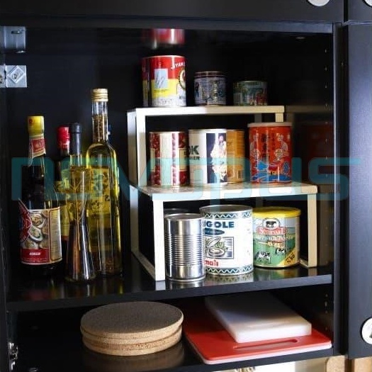 NOVO Stackable Steel Shelf Insert Organizer / Kitchen Cabinet Storage ...