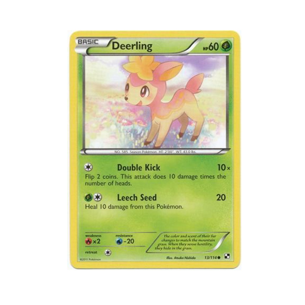 Pokemon - Deerling (13/114) Card (Black & White 1: Base Set) | Shopee ...