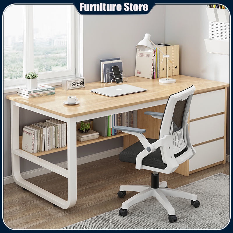 【Free Shipping】Simple Modern Study Table With Drawer Household Study ...