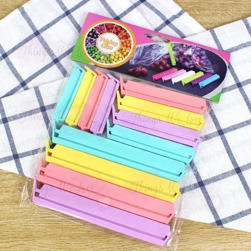 [SG SELLER] [FREE SHIPPING] 12Pcs Food Seal Sealer Clips Bag Pack Clip ...