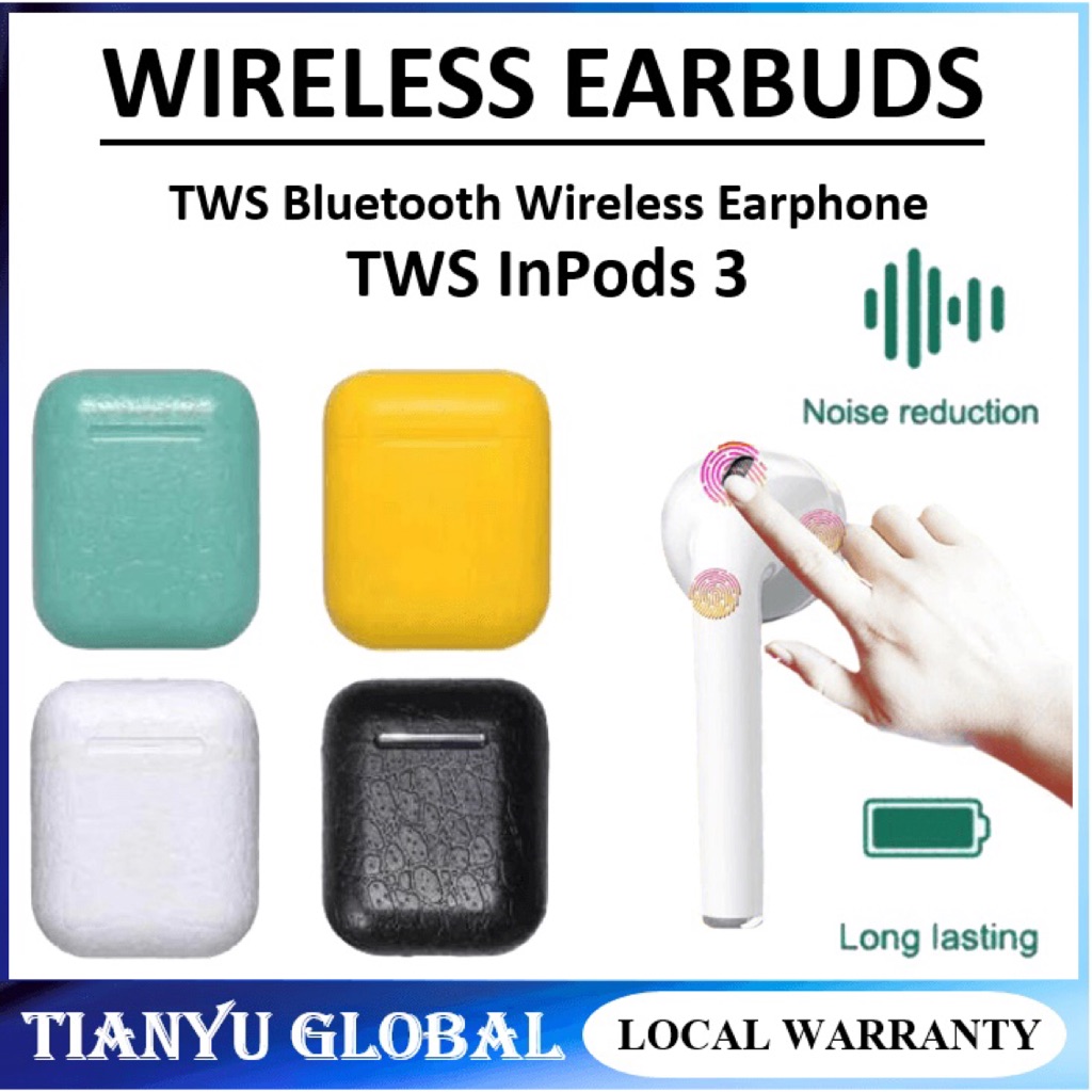 Original TWS Inpod 3 Wireless earphones Bluetooth Mini Earbuds 5.0 For Android and Ios