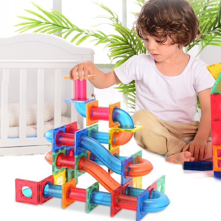 88/118/178Pcs Magnetic Building Blocks Educational Magnet Toys Pipeline ...
