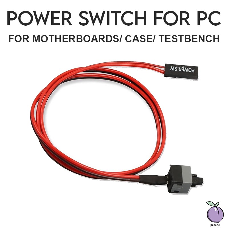 Power Button Switch for Motherboard PC Case Test Bench Power SW ON