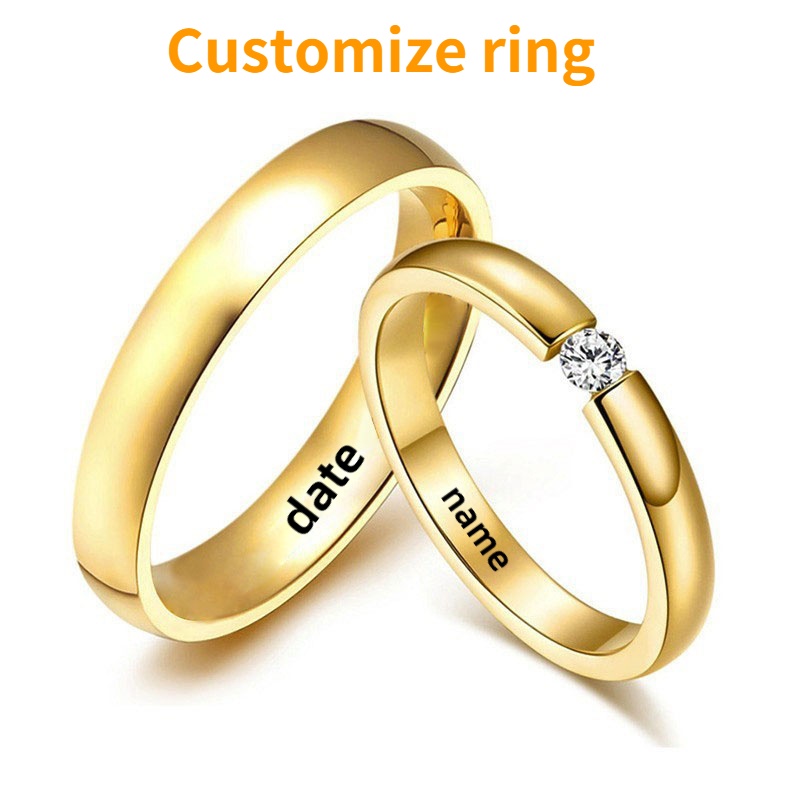 Mens gold 2025 promise rings