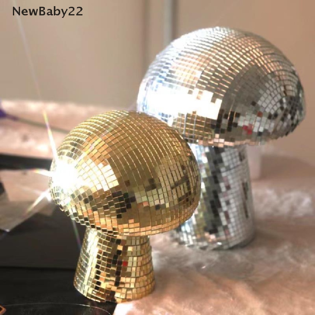 NN Disco Ball Mushroom Shape Mirror Decoration Outdoor Healing Encanto