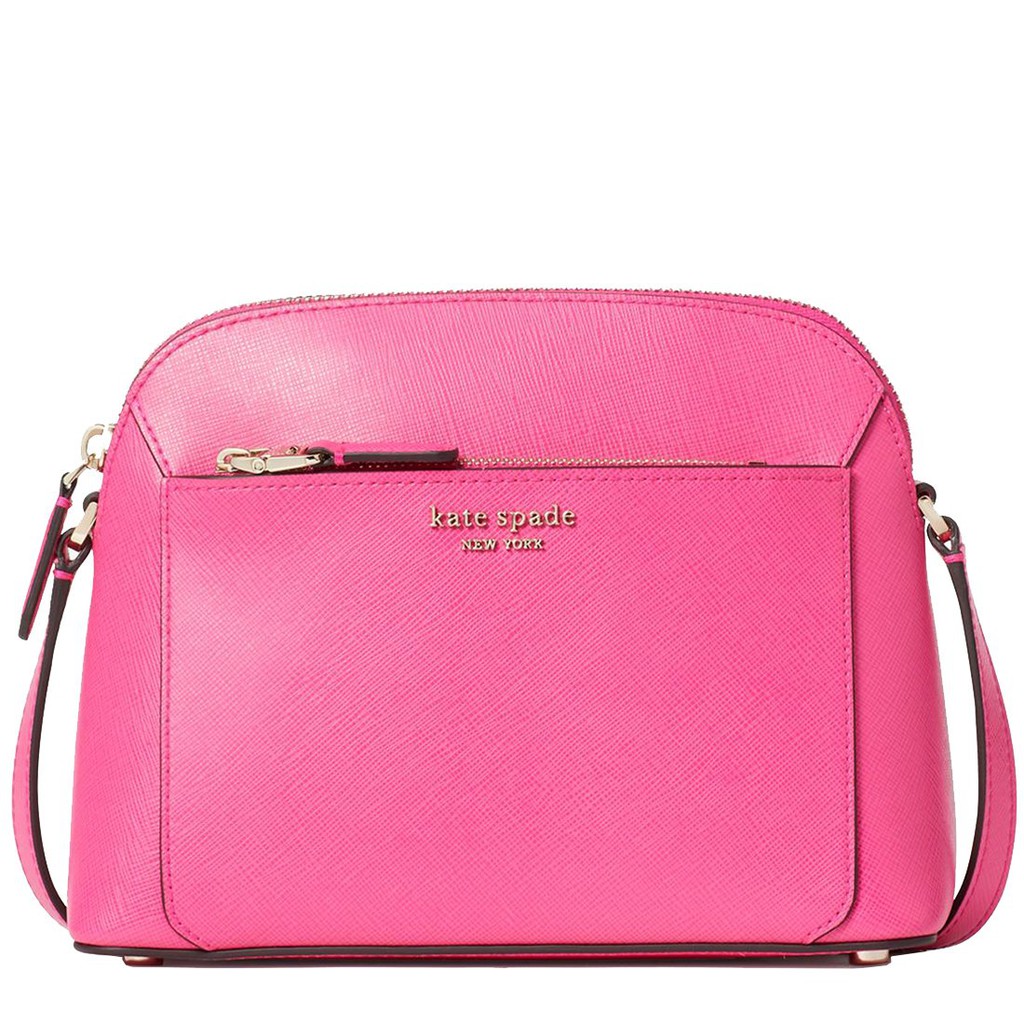 Kate Spade Louise Medium Dome Crossbody Bag in Shocking Magenta Shopee Singapore