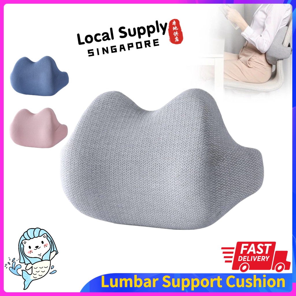 Lumbar Support Cushion Memory Foam Ergonomic Back Pad Support Pain Relief Chair Support Car Seat Shopee Singapore