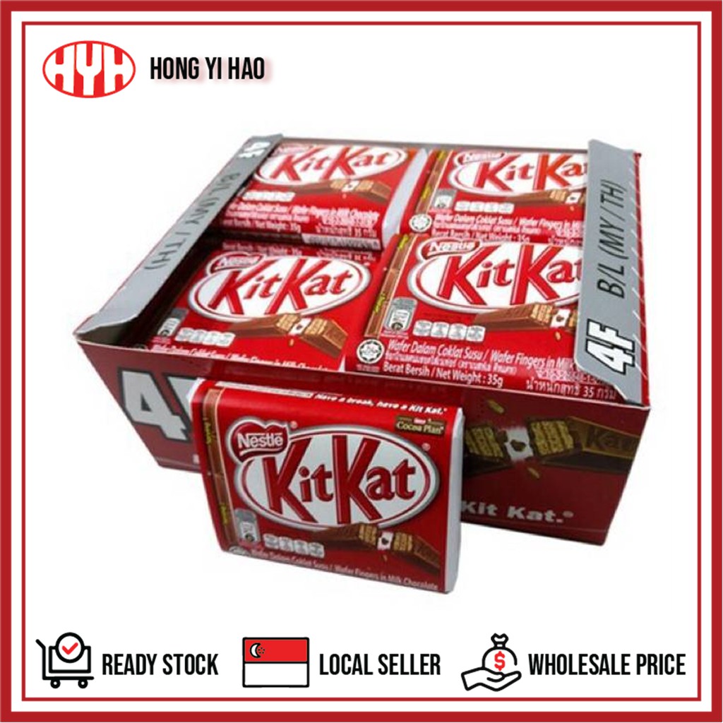 Kit Kat 4 Finger Chocolate Box (24x35g) | Shopee Singapore