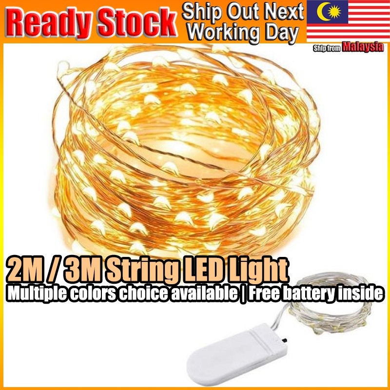 Raya Lights 2M 3M String LED Decoration Light Fairy Decor DIY Bedroom ...