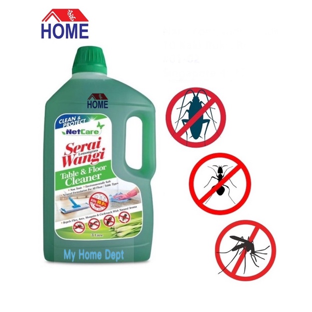 Netcare Serai Wangi Lemongrass Table And Floor Cleaner (Repels Flies