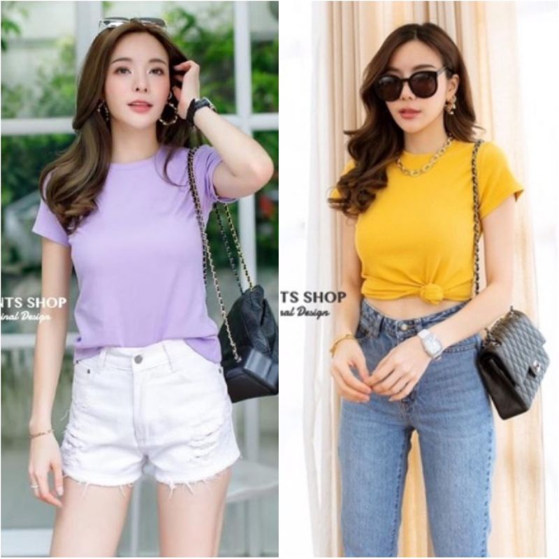 Phenomenal Short Sleeve T-shirt Polos Basic/Kaos Polos/T-shirt/Tops Women's Clothing