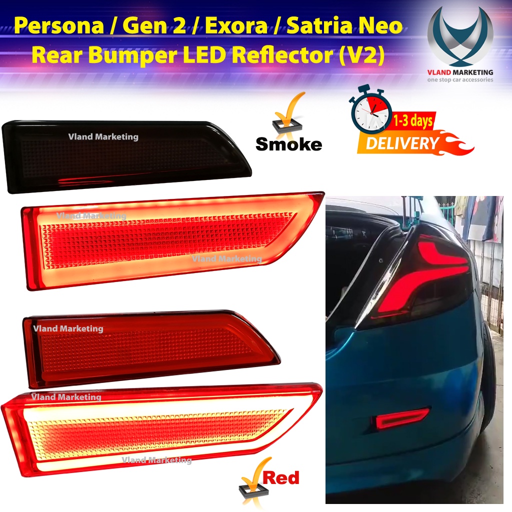 Proton Persona / Gen 2 / Exora / Satria Neo / Gen2 Rear Bumper Led ...