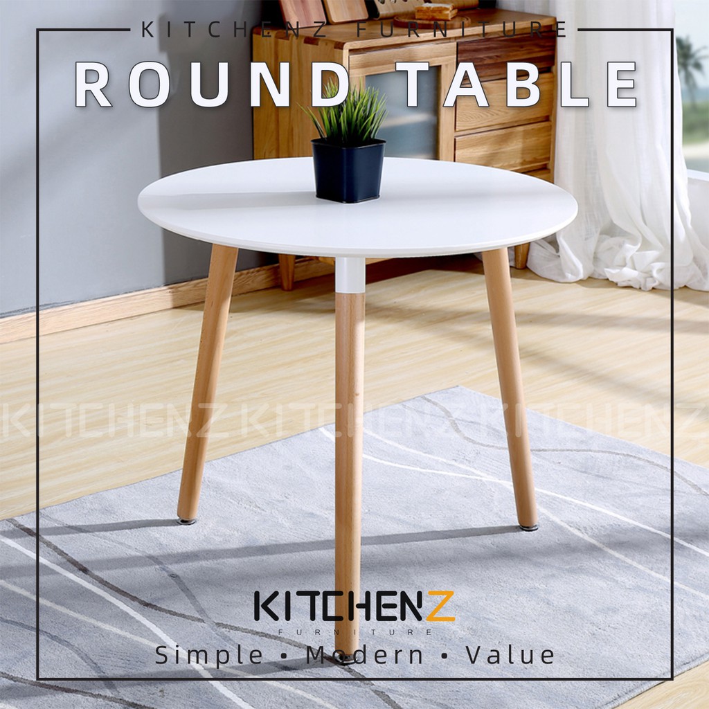 Homez 80CM Round Modern Dining Table -HMZ-FN-DT-T80(8075) | Shopee ...