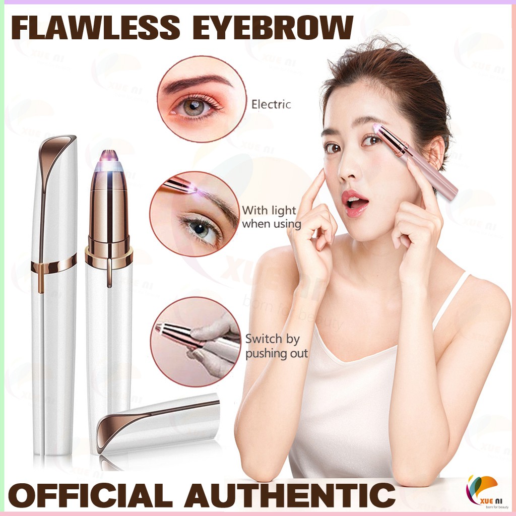 Official authentic Electric Eyebrow Trimmer Shaping Flawness Eyebrow ...