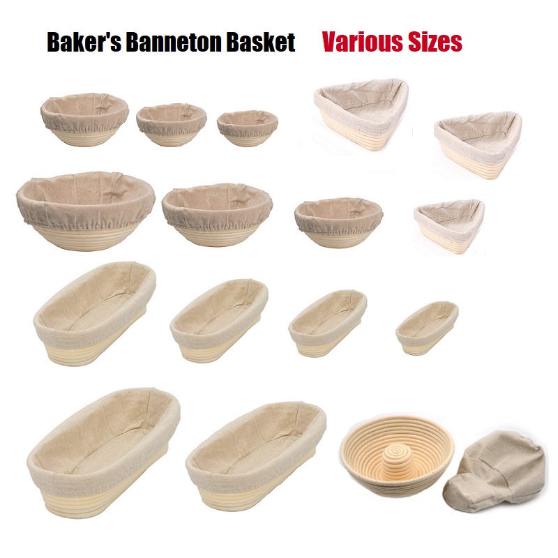 ***Free Scrapper & Inner Cloth*** Bread Banneton Proofing Basket ...