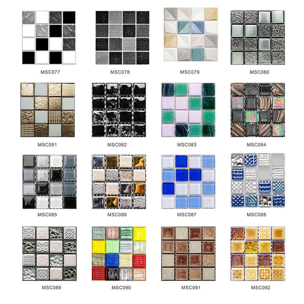 1pc 10x10cm Self-adhesive 3D Effect Mosaic Kitchen Bathroom Tile ...