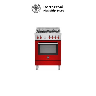 red electric range cooker