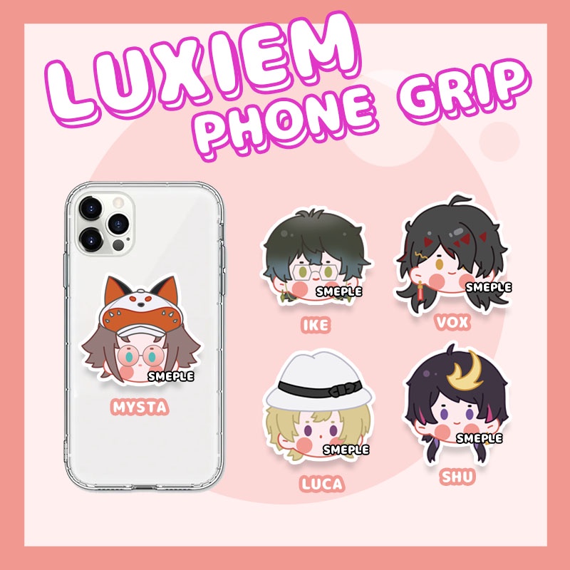 Luxiem Nijisanji Anime Phone Grip Acrylic Griptok Phone Holder