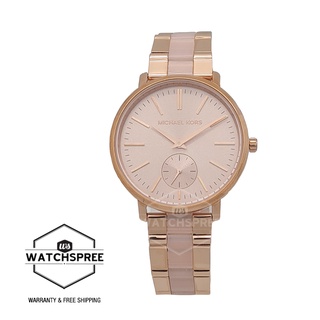 Michael Kors Runway Mercer Watch MK6856 Rose Gold Tone Pink