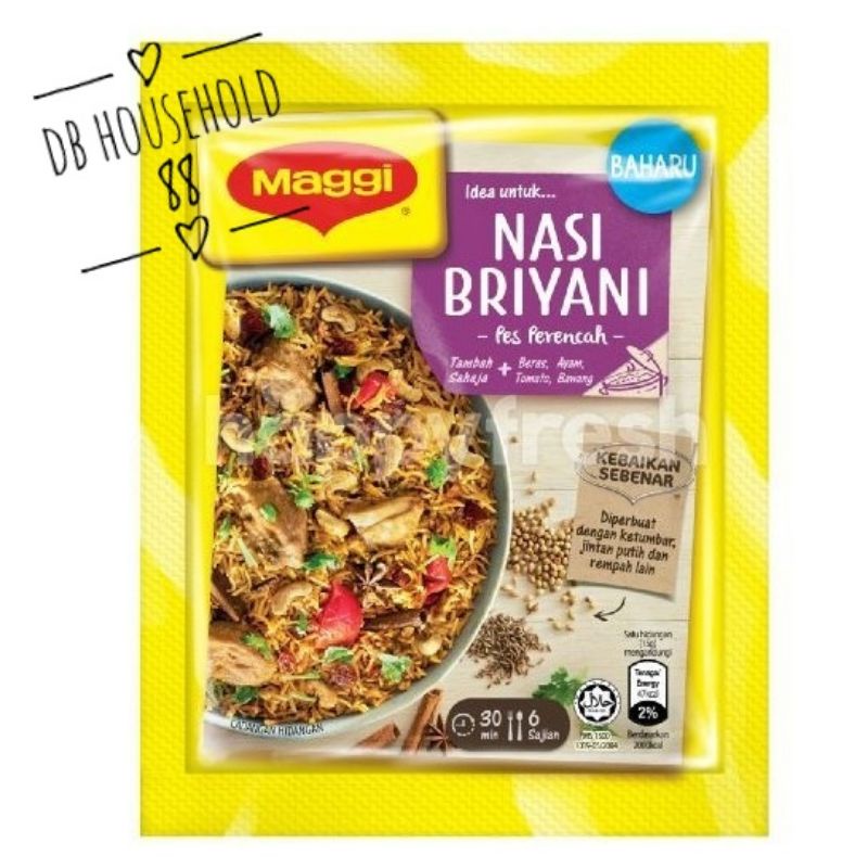 [New] Maggi Briyani Rice Seasoning Paste 90g | Shopee Singapore