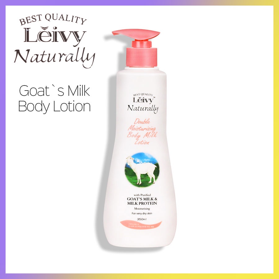 [Leivy] GOAT`S MILK & MILK PROTEIN BODY LOTION 350ml Shopee Singapore
