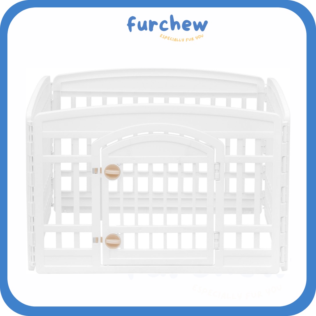 [SG] IRIS Exercise 24'' 4 Panel Dog Playpen Crate with Door Pet Cage