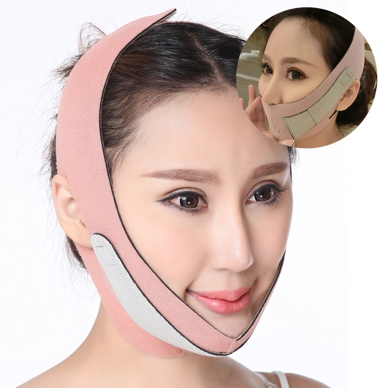 Double chin strap facial slim mask V face belt facial lifting