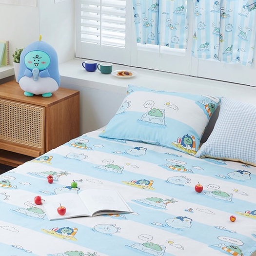 Estuche triple kakao friends summer beach azul - La Selva de Papel - Papelería y regalos