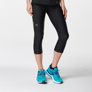 Women's Running Leggings - Kiprun Run 100 Black - Decathlon