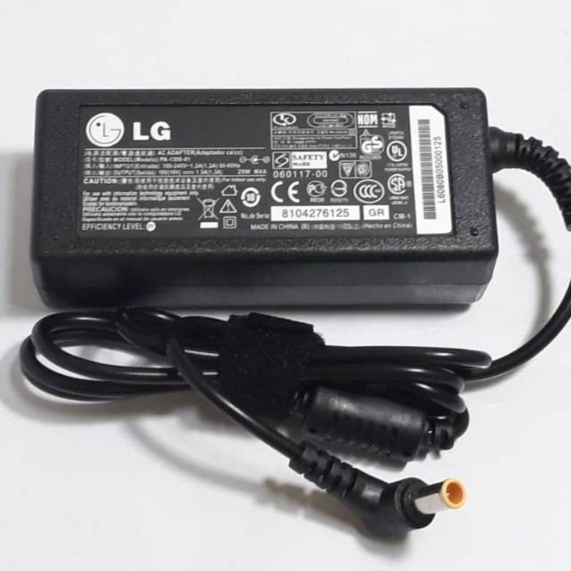 19V Power Supply Adapter 6.5x4.4mm Pin Inside LG TV Monitor LED Display ...