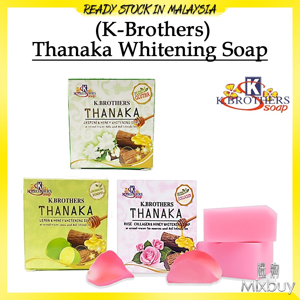 Savon éclaircissant Thanaka Collagen Et Miel K.BROTHERS - Pour Taches, Cicatrices, Peau Lumineuse - 60ml