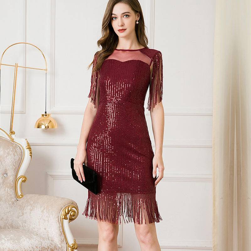 Flapper style best sale dress with sleeves