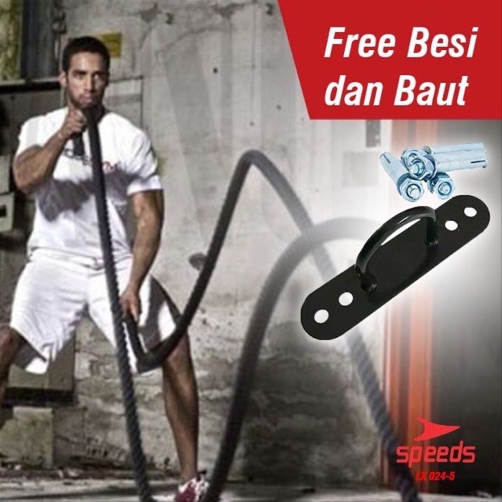 Battle Rope 12 Meters Speeds Rope Fitness Ropes Gym Original | Shopee ...