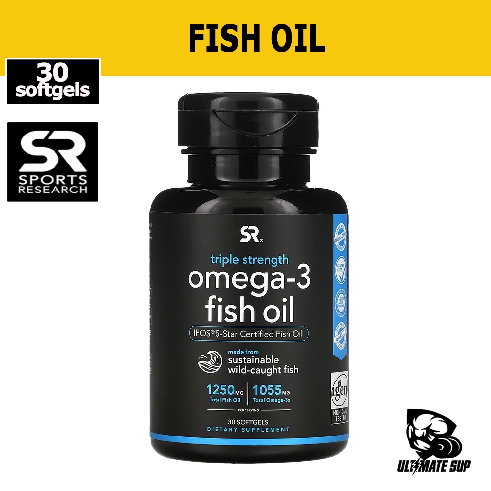 Sports Research, Alaska Omega Wild Caught Fish Omega 3 Fish Oil