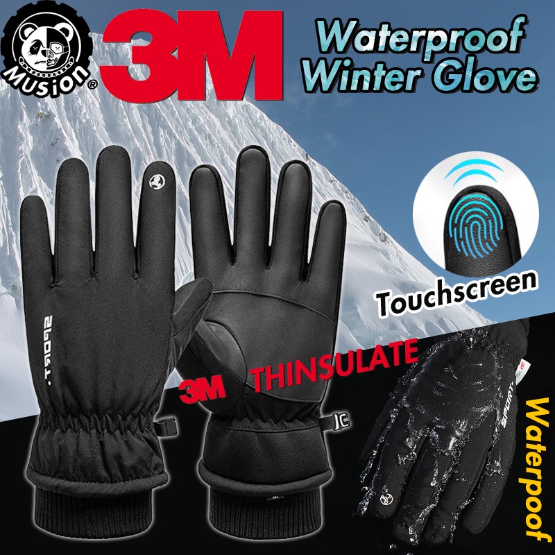 3M Thinsulate Keeping Warm Waterproof Glove Outdoor Windproof Touch