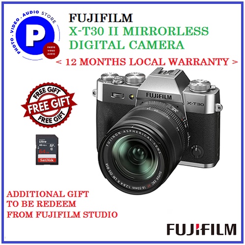 FUJIFILM X-T30 II MIRRORLESS DIGITAL CAMERA (FREE 64GB SD CARD ) (EXTRA ...