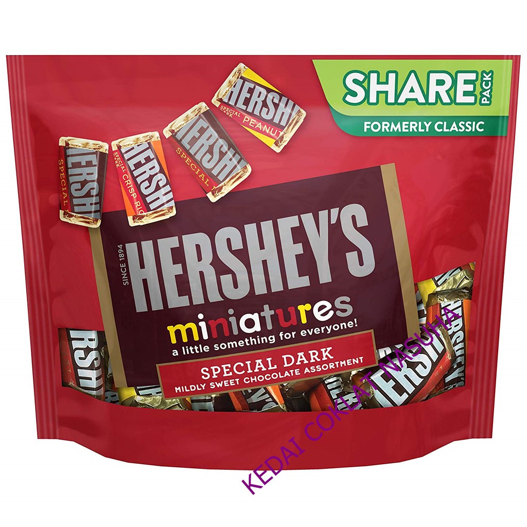 Hersheys Mini Miniatures Special Dark Chocolate 286g Shopee Singapore 3630