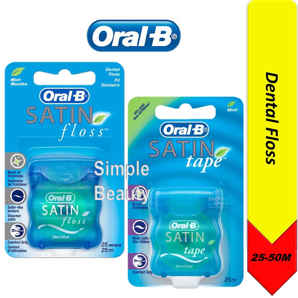 Oral B Satin Floss / Satin Tape, 25M Shopee Singapore