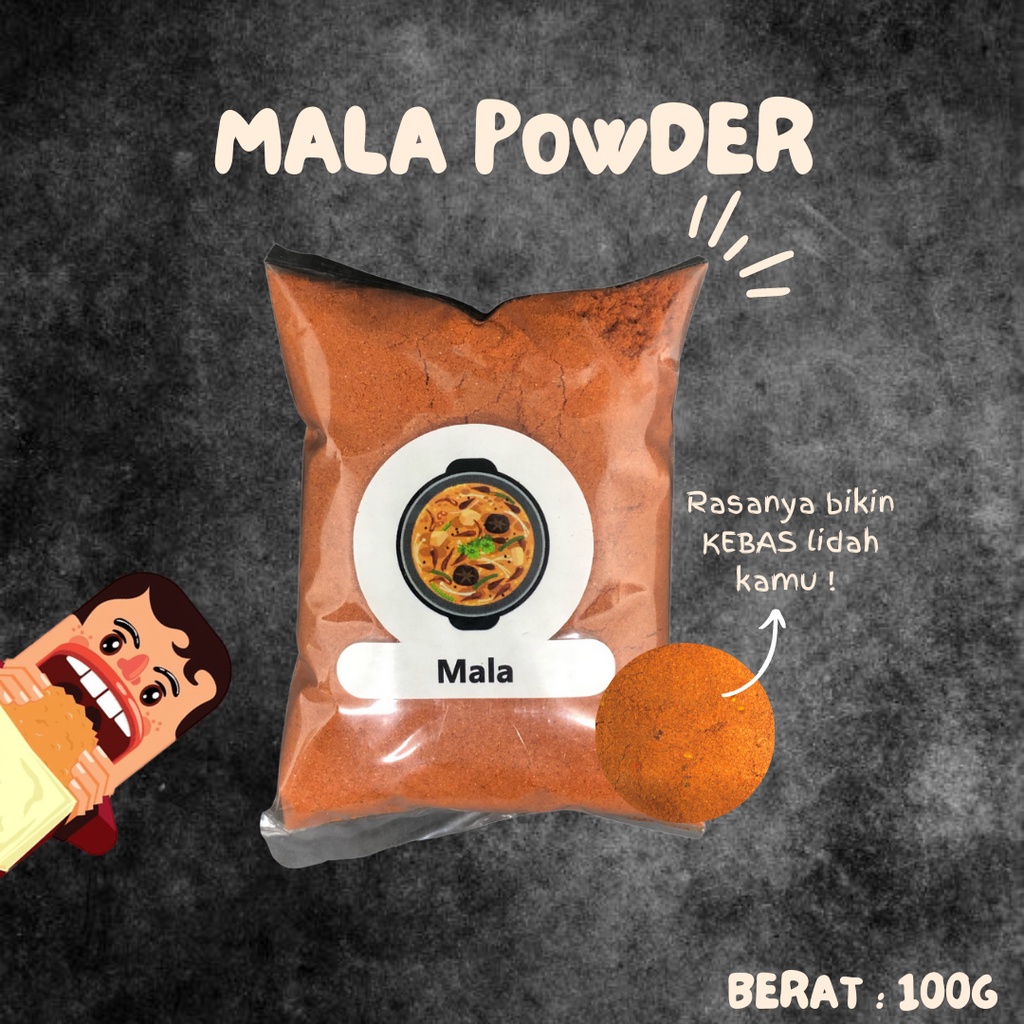 Mala Seasoning Powder / Mala Seasoning Powder 100 Gram Packaging ...