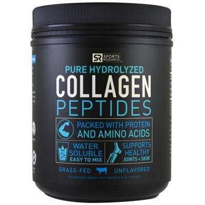 Sports Research Collagen Peptides Unflavored 16 oz (454 g) | Shopee ...