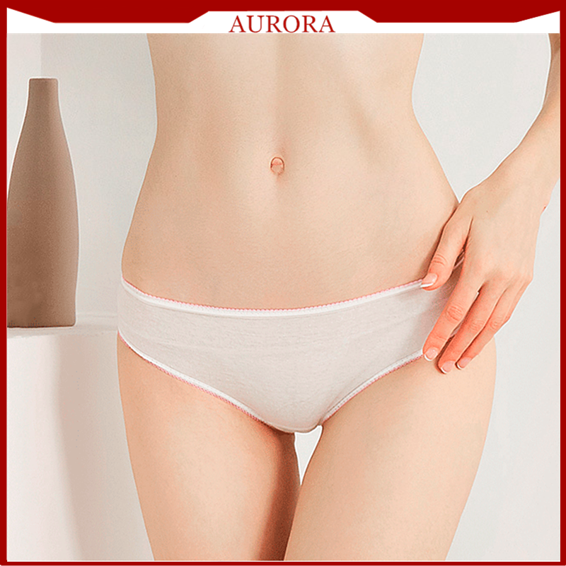 [Ready Stock] Disposable Panties One Time Use Women Underwear Cotton  No-wash Briefs Travel Free